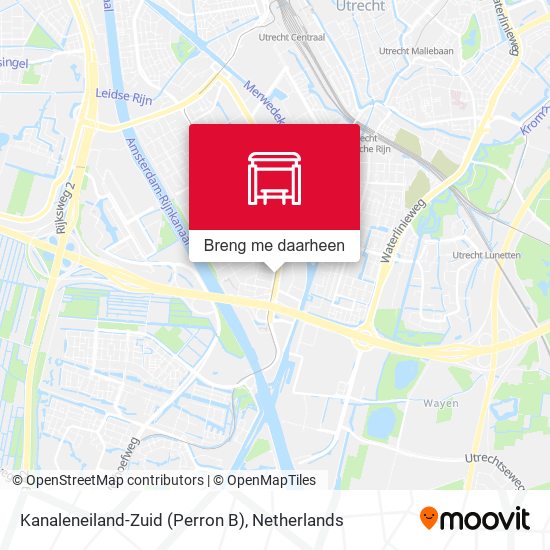 Kanaleneiland-Zuid (Perron B) kaart