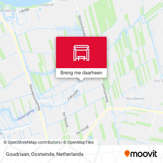 Goudriaan, Oosteinde kaart