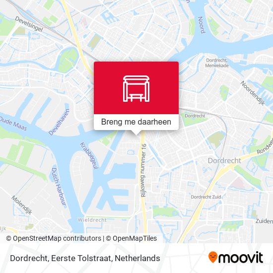 Dordrecht, Eerste Tolstraat kaart