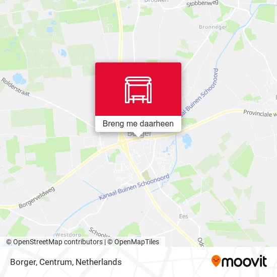 Borger, Centrum kaart