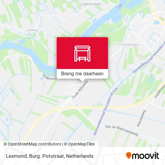 Lexmond, Burg. Potstraat kaart