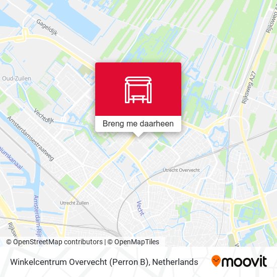 Winkelcentrum Overvecht (Perron B) kaart