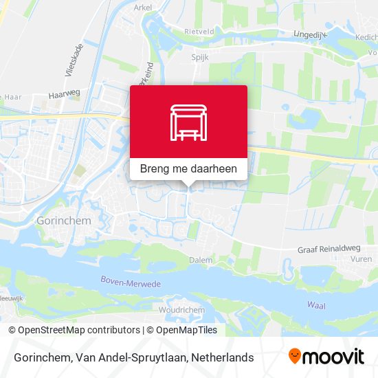 Gorinchem, Van Andel-Spruytlaan kaart