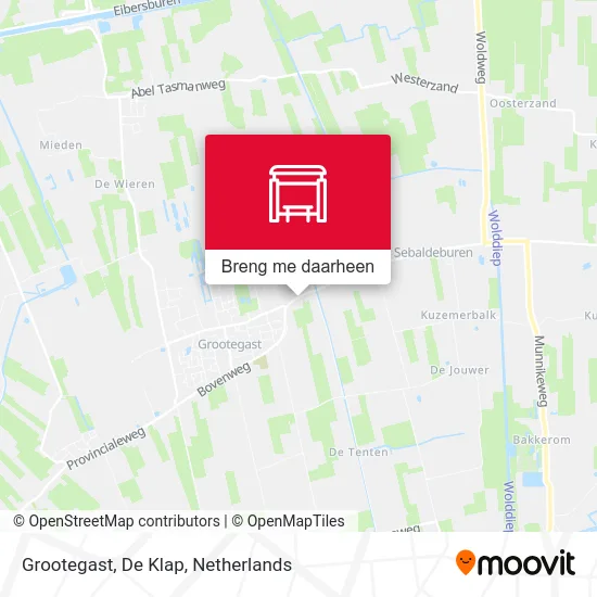 Grootegast, De Klap kaart