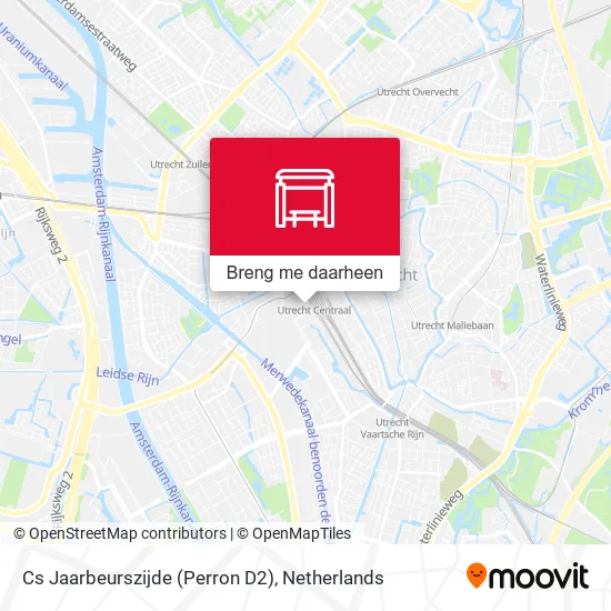 Cs Jaarbeurszijde (Perron D2) kaart
