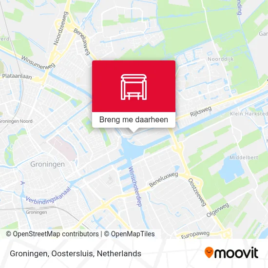 Groningen, Oostersluis kaart