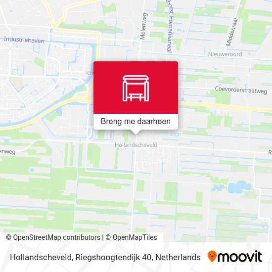 Hollandscheveld, Riegshoogtendijk 40 kaart