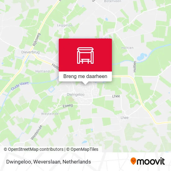 Dwingeloo, Weverslaan kaart