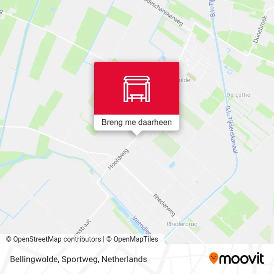Bellingwolde, Sportweg kaart