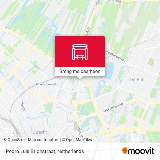 Pedro Luis Brionstraat kaart