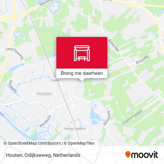 Houten, Odijkseweg kaart