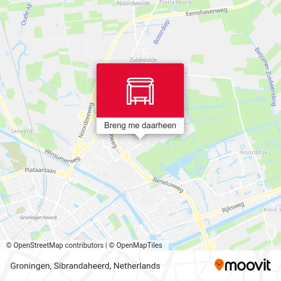 Groningen, Sibrandaheerd kaart