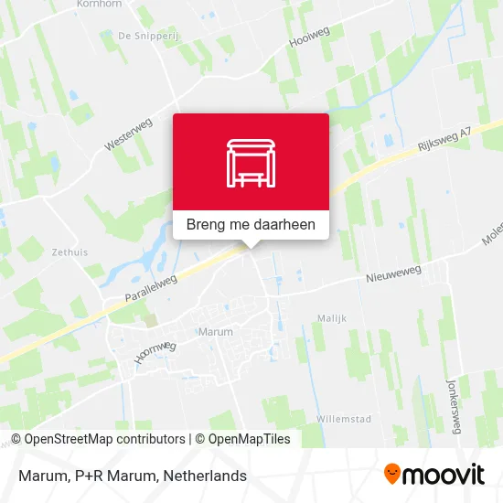 Marum, P+R  Marum kaart