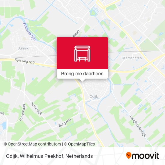 Odijk, Wilhelmus Peekhof kaart