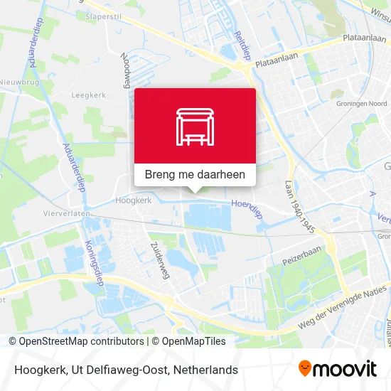 Hoogkerk, Ut Delfiaweg-Oost kaart