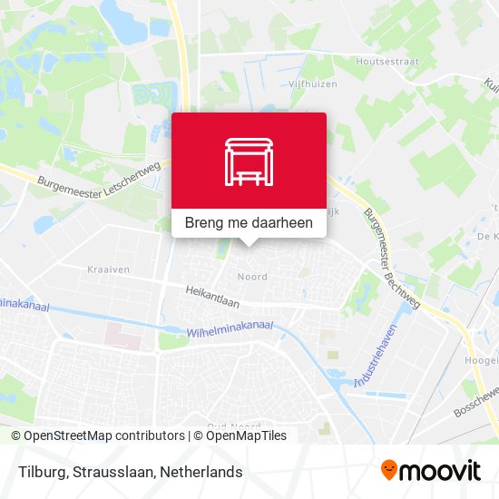 Tilburg, Strausslaan kaart