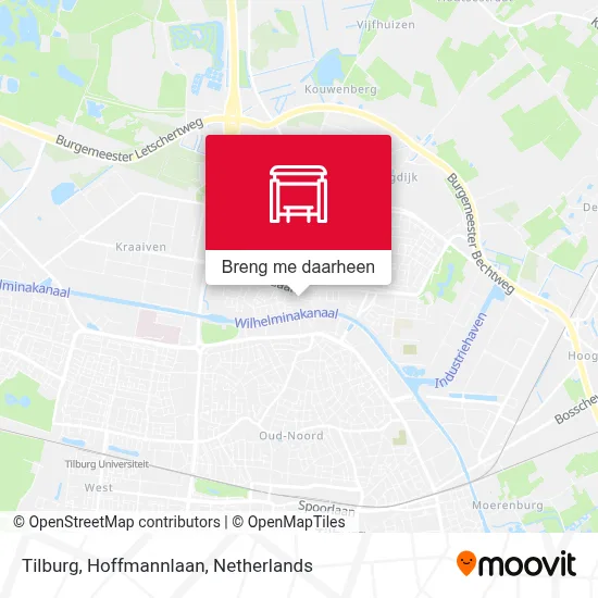 Tilburg, Hoffmannlaan kaart