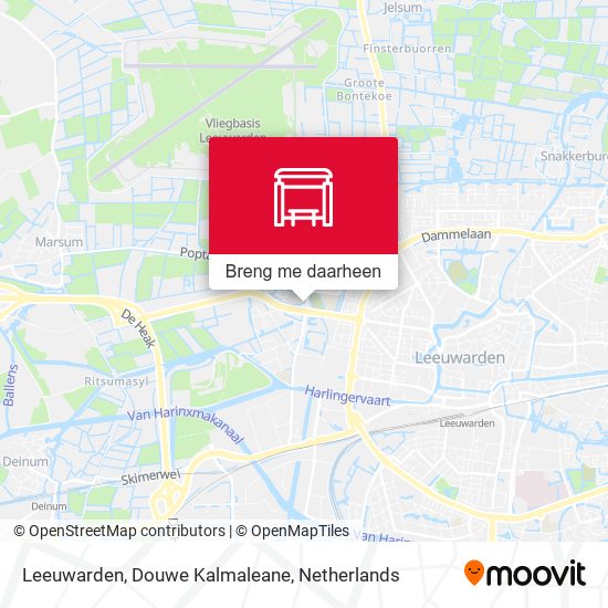 Leeuwarden, Douwe Kalmaleane kaart