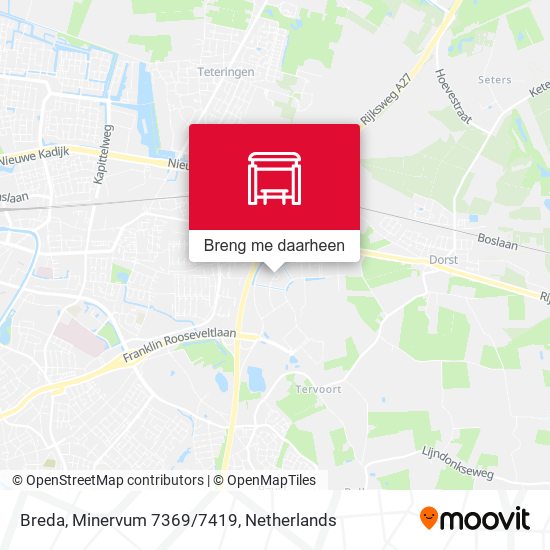 Breda, Minervum 7369/7419 kaart