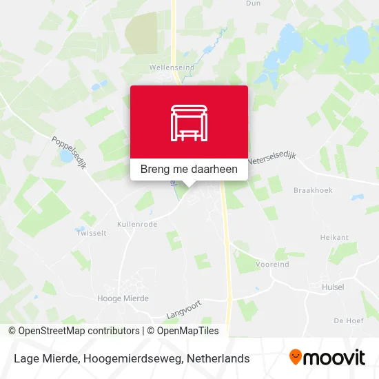 Lage Mierde, Hoogemierdseweg kaart