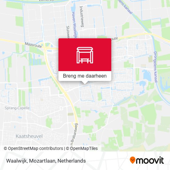 Waalwijk, Mozartlaan kaart