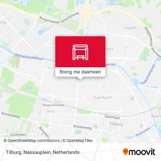 Tilburg, Nassauplein kaart