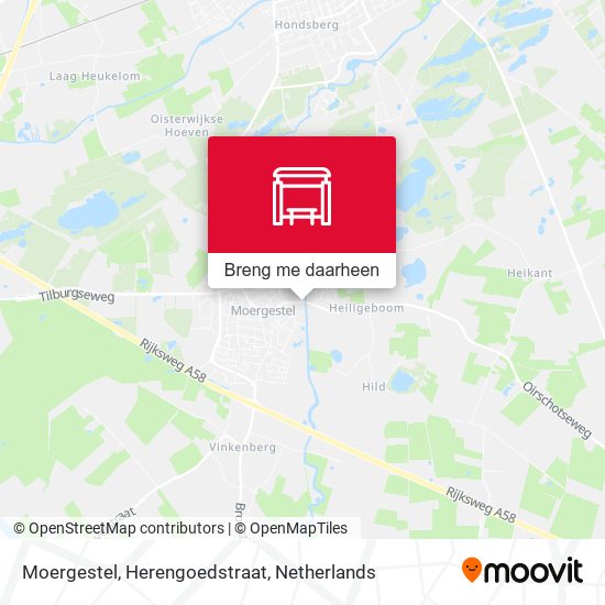 Moergestel, Herengoedstraat kaart