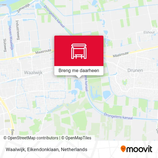 Waalwijk, Eikendonklaan kaart