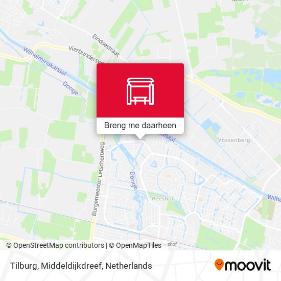 Tilburg, Middeldijkdreef kaart