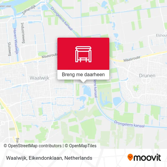 Waalwijk, Eikendonklaan kaart