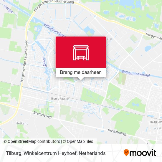 Tilburg, Winkelcentrum Heyhoef kaart