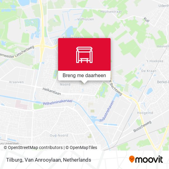 Tilburg, Van Anrooylaan kaart