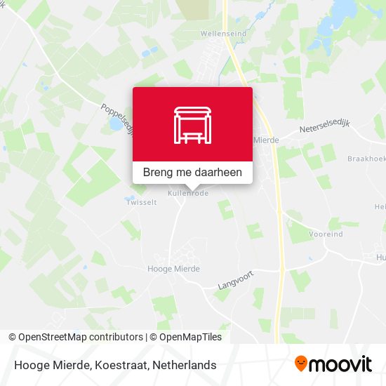 Hooge Mierde, Koestraat kaart