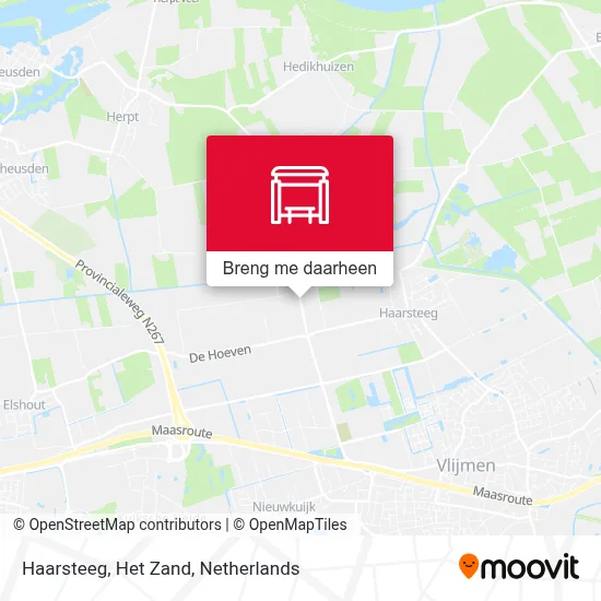 Haarsteeg, Het Zand kaart