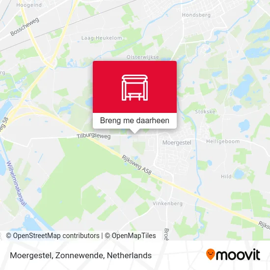 Moergestel, Zonnewende kaart