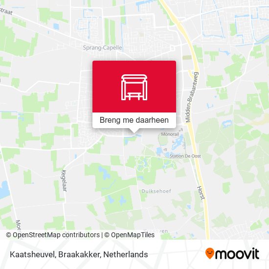 Kaatsheuvel, Braakakker kaart