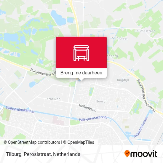 Tilburg, Perosistraat kaart