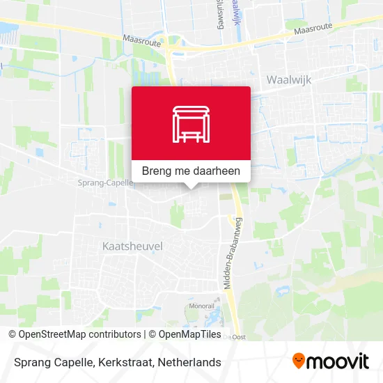 Sprang Capelle, Kerkstraat kaart