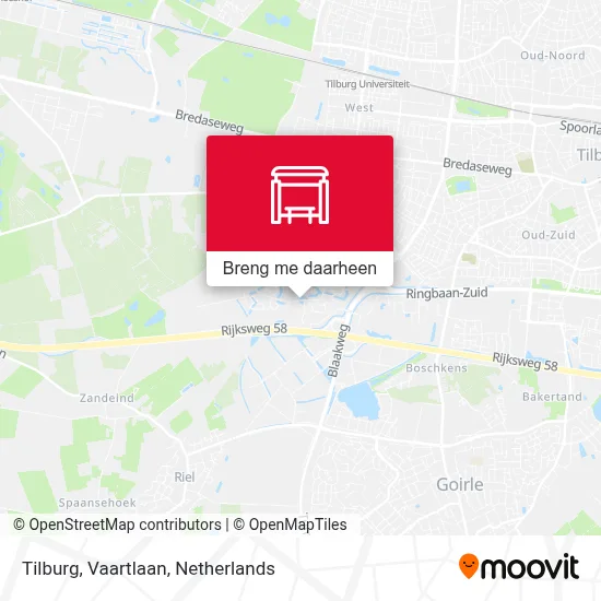 Tilburg, Vaartlaan kaart