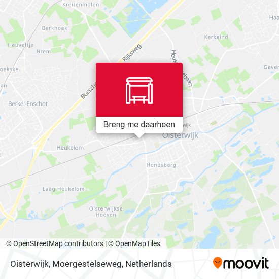 Oisterwijk, Moergestelseweg kaart