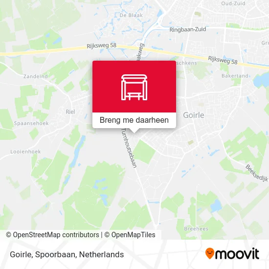 Goirle, Spoorbaan kaart