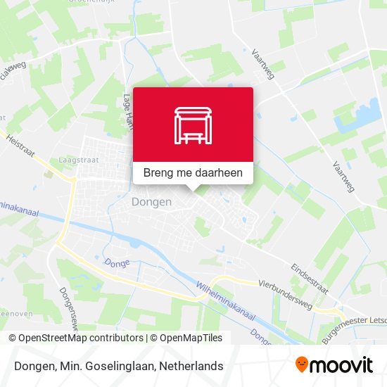 Dongen, Min. Goselinglaan kaart