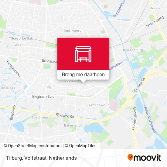 Tilburg, Voltstraat kaart