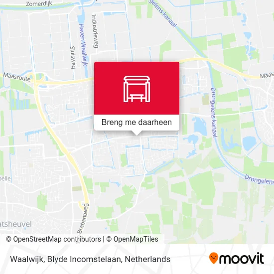 Waalwijk, Blyde Incomstelaan kaart