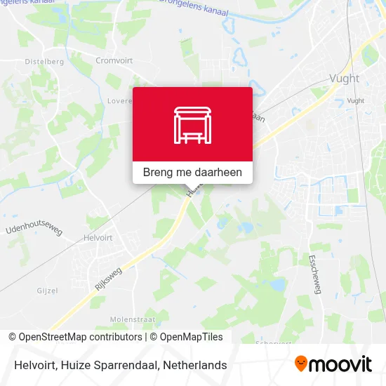 Helvoirt, Huize Sparrendaal kaart