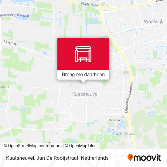 Kaatsheuvel, Jan De Rooijstraat kaart