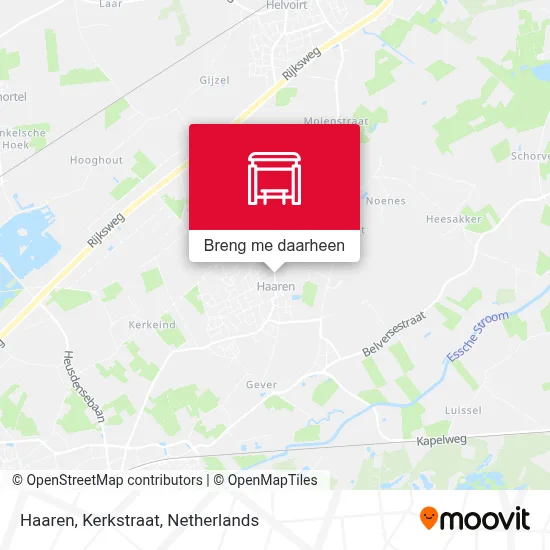 Haaren, Kerkstraat kaart