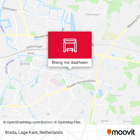 Breda, Lage Kant kaart