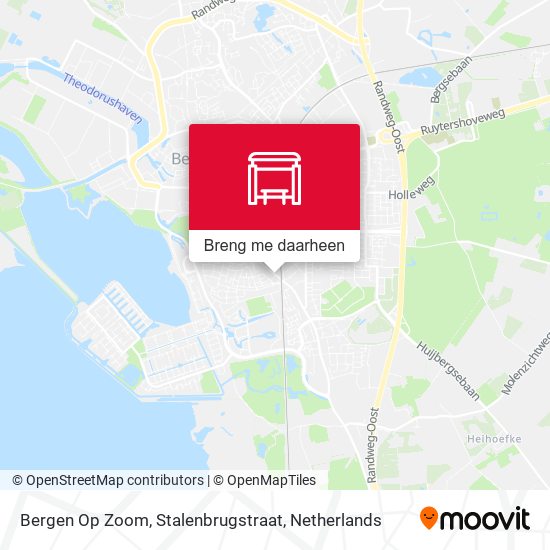 Bergen Op Zoom, Stalenbrugstraat kaart