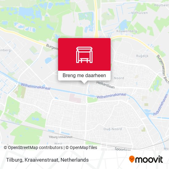 Tilburg, Kraaivenstraat kaart